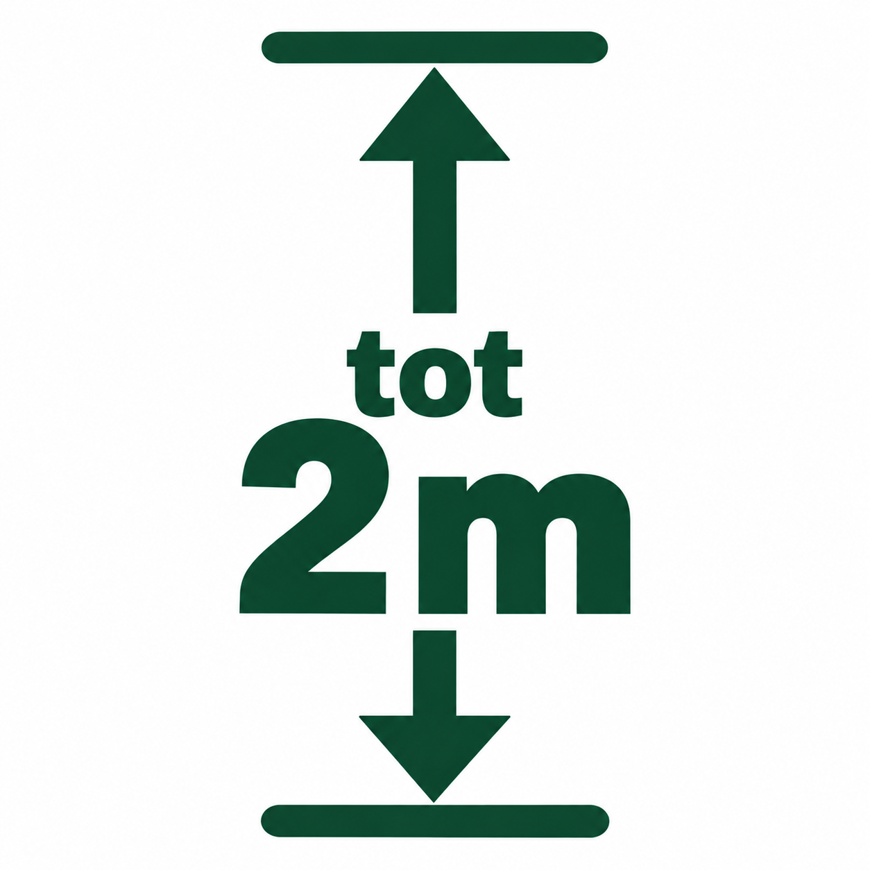 Tot 2 meter